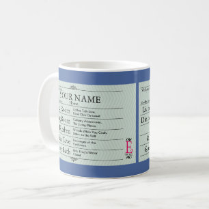 Nostalgic E-Ticket Customizable Coffee Mug