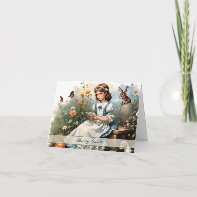 Nostalgic Easter Idyll Card (Front)