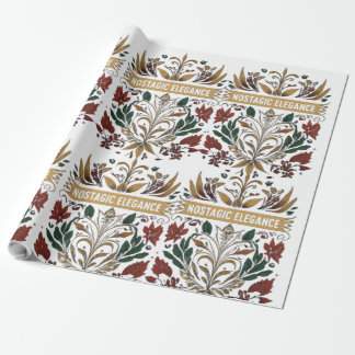 Nostalgic Elegance Quote Wrapping Sheet Wrapping Paper