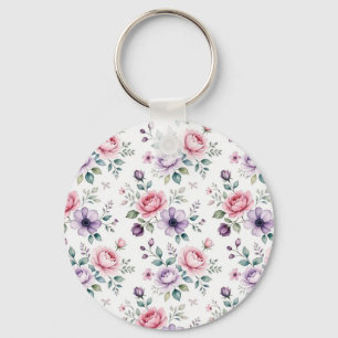 nostalgic Floral Art Keychain