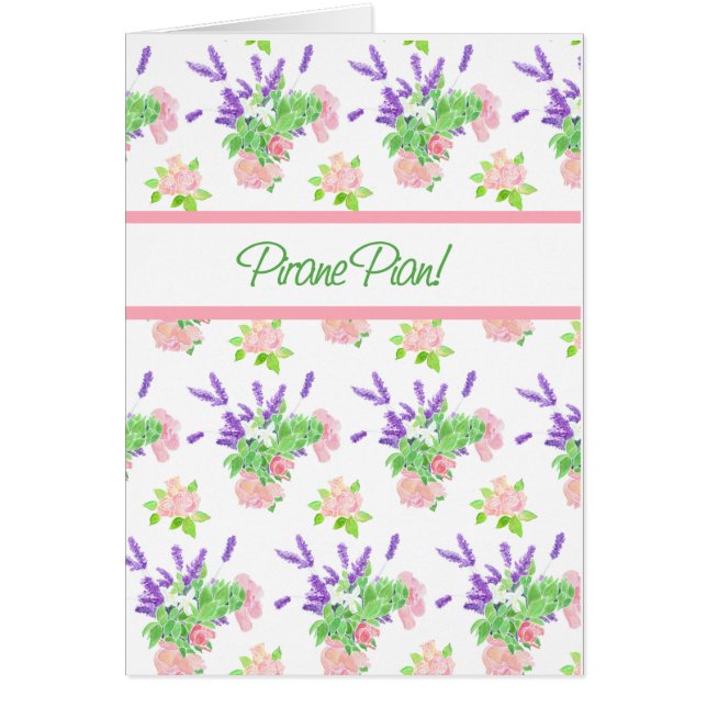 Nostalgic Floral Finnish Greeting Get Well (Front)