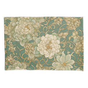 Nostalgic Florals in Vintage Hues Pillowcase