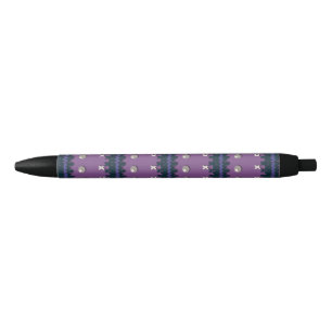 Nostalgic Graphical Knitted Pattern Custom Colour Black Ink Pen