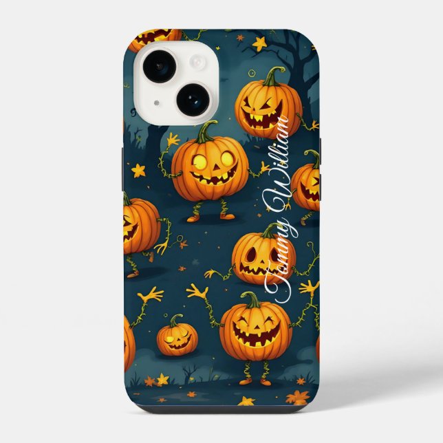 Nostalgic Halloween Pumpkin iPhone Case (Back)