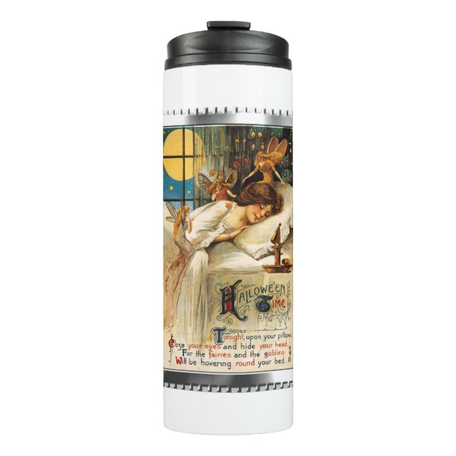 Nostalgic Halloween Slumber Goblins and Fairies Thermal Tumbler (Front)