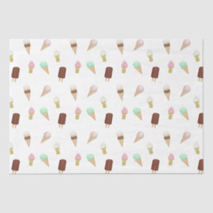 Nostalgic Ice Cream Parlour Birthday Party Tissue Paper