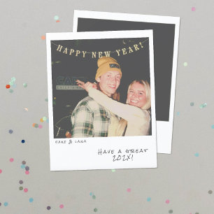 Nostalgic Instant Photo New Year Card