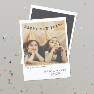 Nostalgic Instant Photo New Year Card