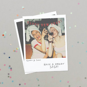 Nostalgic Instant Photo New Year Card