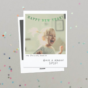 Nostalgic Instant Photo New Year Card