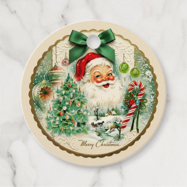 Nostalgic Kitschmas  Favour Tags (Front)