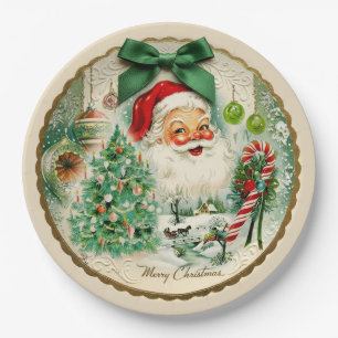Nostalgic Kitschmas  Paper Plate
