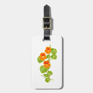 Nostalgic Nasturtium Luggage Tag
