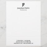 Nostalgic Old Style Text Monogram Simple Template Letterhead<br><div class="desc">Nostalgic Old Style Text Monogram Simple Template Letterhead.</div>