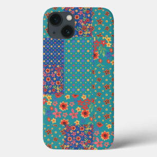 Nostalgic Prints Faux Patchwork iPhone 6 Case