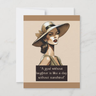 Nostalgic Retro Encouraging Words Card
