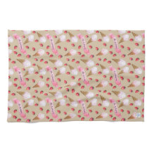 Nostalgic Retro Pastel Strawberry Ice Cream Parlou
