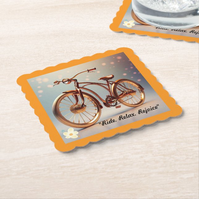 "Nostalgic Rides" Paper Coaster (Angled)