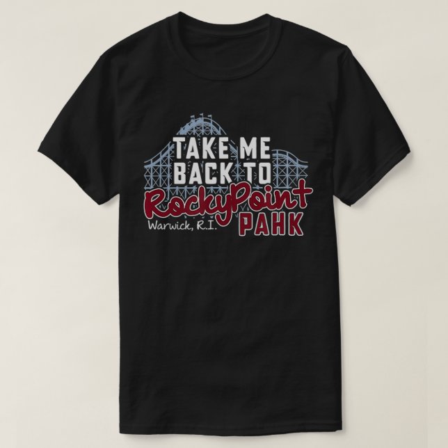 Nostalgic Rocky Point Park, Warwick RI  T-Shirt (Design Front)