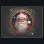 Nostalgic Santa in Golden Frame Decoupage Craft Pa Tissue Paper<br><div class="desc">Bring a touch of nostalgia to your holiday creations with this decoupage paper featuring a charming Santa in a golden round frame. Perfect for Christmas crafts,  gift wrapping,  and seasonal decorations,  this design evokes the warmth and joy of Christmas past.</div>