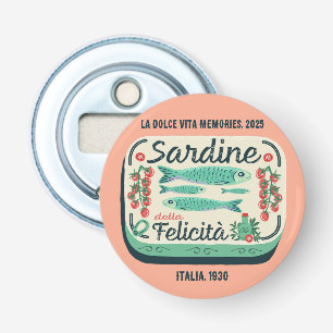 Nostalgic Sardine Illustration Peach Kitchen   Bottle Opener