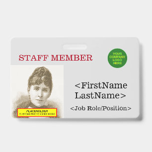 Nostalgic Staff Member Identification Badge