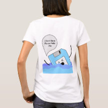 Nostalgic Tech Humour T-Shirt - Save the Floppy Di