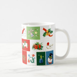 Nostalgic vintage Christmas Icons Mug