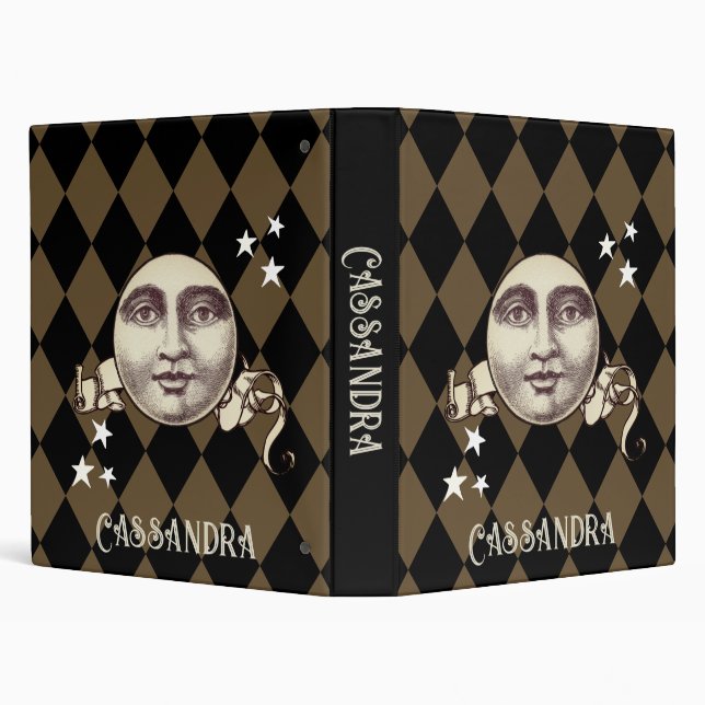 Nostalgic Vintage Steampunk Fantasy  Binder (Background)