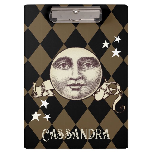 Nostalgic Vintage Steampunk Fantasy Clipboard (Front)