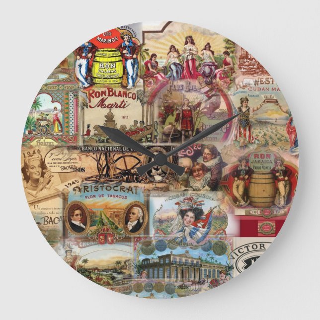 Nostalgie cubaine Horloge Vintage (Recto)