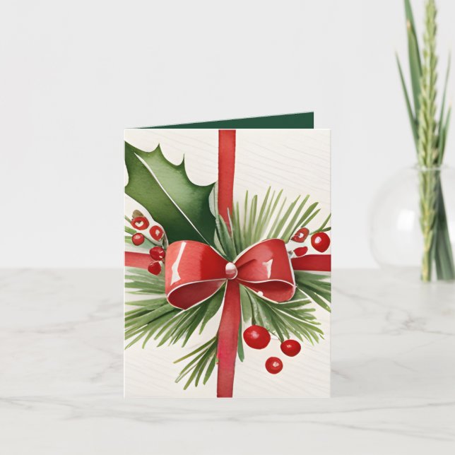 Nostalgie enveloppée dans l'amour carte de Noël (Devant)
