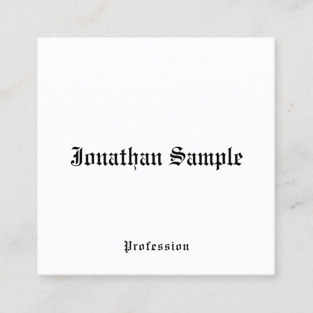 Nostalgique carte de visite Classique Style ancien (Devant)