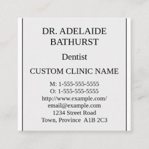 Nostalgique, Carte de visite traditionnel