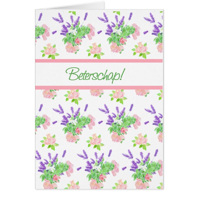 Nostalgique Floral Hollandais Salutation Se Bien (Devant)