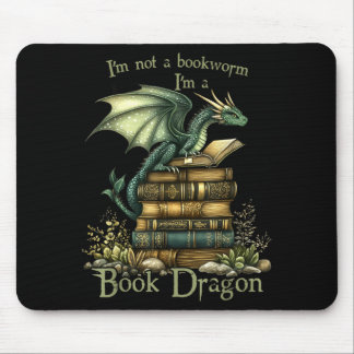 Not a bookworm funny fantasy reading book lovers mouse pad