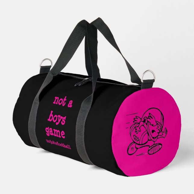 Not A Boys Game Duffle Bag (Left Corner)
