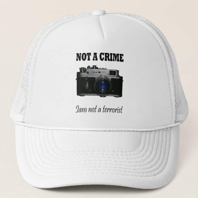 not a crime trucker hat (Front)
