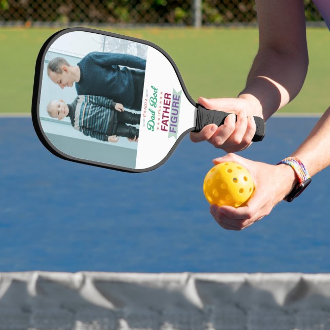 Not a Dad Bod, It's a Father Figure Typography  Pickleball Paddle (Insitu)