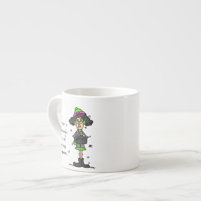 Not a Fan of Winter Espresso Cup (Front Left)