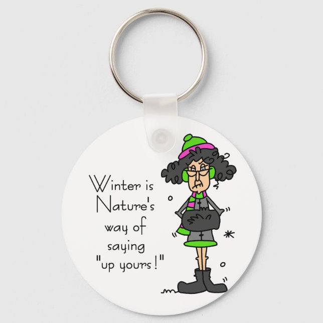 Not a Fan of Winter Keychain (Front)