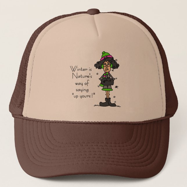 Not a Fan of Winter Trucker Hat (Front)