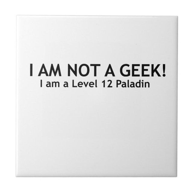 Not a geek, funny geeky shirt tile (Front)