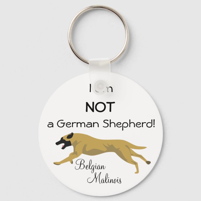 NOT a German Shepherd Keychain (Front)