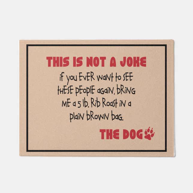 Not A Joke - The Dog Doormat (Front)