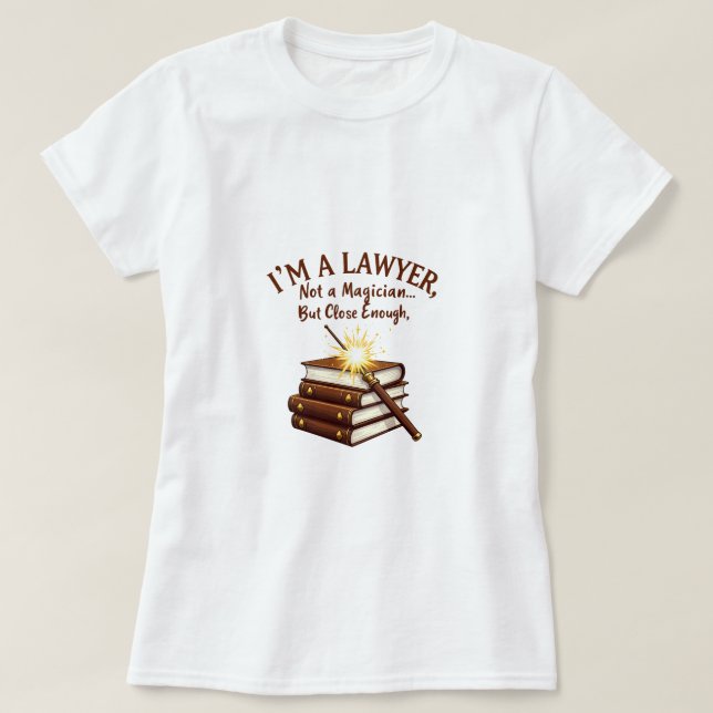 Not a Magician, But Close Enough – Law Design T-Shirt (Design Front)