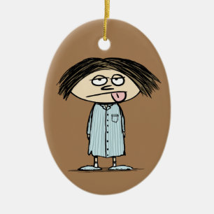 Not a Morning Person   Funny Humorous Ceramic Ornament