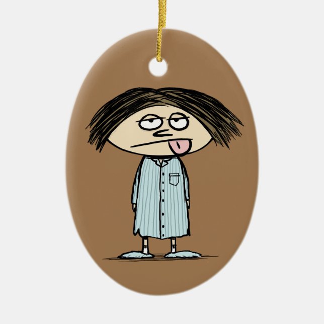 Not a Morning Person | Funny Humourous Ceramic Ornament (Front)