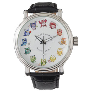 Not a morning person rainbow owls watch