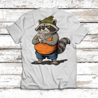 Not a Morning Raccoon – Funny Coffee Drinking T-Shirt